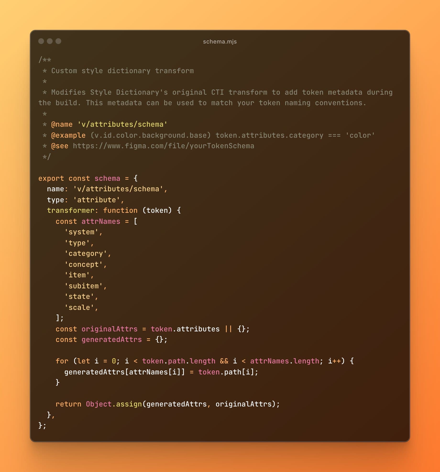 A JavaScript transform for Style Dictionary