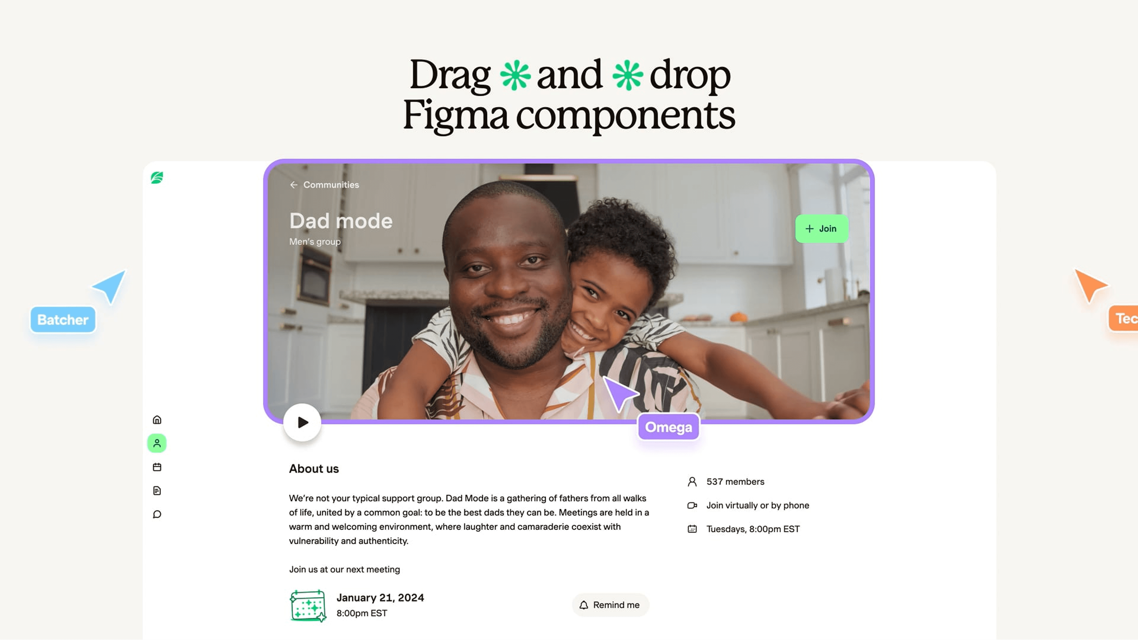 Design system components for a video player